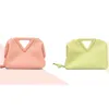 2021 spring and summer new bright candy triangle hand held clip fashion womenbag single shoulder slant span small F40C9466953