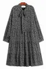 VANOVICHレースアップファッション女性のドレスヒョウプリント韓国風Aライン夏と春の女性服210615