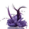 Szpilki, broszki piękne ręcznie robione zroszony pióro tkaniny sztuki kwiat tkaniny broszka pałki luksusowe ładny wystrój prezenty dla kobiet biżuteria akcesoria
