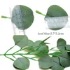 Decorative Flowers & Wreaths 6.39ft Artificial Vine Eucalyptus Leaf Ivy Garland Green Gypsophila Plants Fake Home Plastic Rattan String Deco
