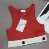 Zomerselastische vesten voor damestanks Mode brief camis vest tops printmerk camis outdoor ademende soft touch girls sport tee kleding