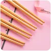 Chopsticks Japanese Style Bamboo Set Solid Wood Home Family Cartoons Lovely Personality Light Luxury Wooden Pointed Chop Sticks