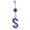 YYJFF D0113 Dollar Style Belly Button Navel Rings Mix Colors