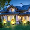 Solar Power LED Cat Lawn Light Outdoor Waterproof Garden Yard Landscape Lamp Christmas Decorations Lights - Brown