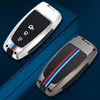 Alloy Car Key Case For Cover Ford Fashion Mustang Explorer F-150 F-250 F-350 Remote Fob Shell Skin Holder Keychains