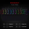 Redthunder Teclado mecânico de uma mão RGB Backlit Portable Mini Gaming Keypad Controlador de Jogo para PC PS4 Xbox Gamer