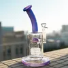 14mm Female Joint Bong Colorful Glass Bongs Splash Guard Hookahs Dome Perc Oil Dab Rigs Birdcage Percolator Water Pipes DHL20091