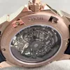 Nowe Mężczyźni Zegarki Diamentowe Bezel Automatyczny Ruch Rezerwowy Power Tourbillon Żółty Gumowy Pasek Szkielet Dial Luxusuhr Wristwatch Reloj de Lujo