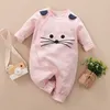 Summer and Spring Lovely Mouse Design 3D Ear Long-sleeve Jumpsuit for Baby 210528