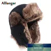 Chapeau de bombardier en fourrure russe imperméable hommes Ushanka hiver chaud fausse fourrure oreillettes neige casquette de ski pilote trappeur soviétique chapeaux prix usine conception experte qualité dernière