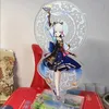 Anime Figure Genshin Impact Diluc Venti Klee Keqing Qiqi Acrylic Stand Model Plate Desk Decor Standing Sign Keychain Lisa Jean G1019