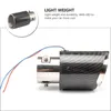 Manifold Parts 1pc Exhaust Pipe LED Light Carbon Fiber Tail Throat Car Modification Part4056516