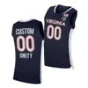 Custom NCAA Virginia Cavaliers 2021 Unity Kihei Clark Basketball Jerseys Jay Huff Justin Mckoy 10 Sam Hauser 13 Casey Morsell White Navy