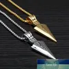 OBSEDE Punk Titanium Steel Necklace Charms Spear Arrow Pendants Necklace for Men Jewelry Gold Silver Color Chain Friend Gifts Factory price expert design Quality