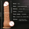 NXY Dildos Dongs Kontrol Remoto Inalámbrico Rotación Teleskópica Vibrador Consolador Realista Adulto Sexo Juguetes Sexuales Para Mujer Grande Pene Vajina 0108