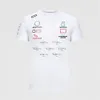 T-shirt à manches courtes avec logo de voiture, équipe de service de course F1, col rond, équation de première classe, 2021, service commémoratif 4840391