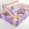 Kinderspeeltuin thuis binnen kleine opvouwbare babykruipmat Multifunctionele combinatie spelhek281T