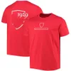 2022 new racing suit F1 custom T-shirt red short-sleeved team uniform lapel quick-drying top