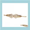 Braccialetti con ciondoli Nbiu Gioielli di moda Fare forniture Lega di zinco Keep On Gold Color Encrusted Simated Pearl Cluster Couture Bracelet1 Drop De