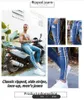 Mężczyźni Chude Ripped Jeans Biker Zniszczone Frayed Denim Stripe Palmy Spodnie Hip Hop Streetwear Jeans S-4XL X0621