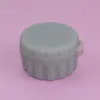 Scatola per vasetto di crema per gli occhi in silicone custodia per gioielli riutilizzabile portatile di forma rotonda scatole di immagazzinaggio per porta olio per sigarette elettroniche ZC471