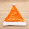 9 Kolor Santa Claus Hat Christmas Party Hats Krótki Włosy Aksamitne Czerwone Różowe Złoty Xmas Cap Spodenki Pluszowe Czapki Boże Narodzenie T9i001477