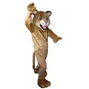 Halloween Brown Leopard Mascotte Kostuum Hoge Kwaliteit Cartoon Anime Thema Karakter Volwassenen Maat Kerst Carnaval Festival Fancy Dress