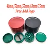 Custom logo Smoking Accessories SharpStone Grinders Herb Tobacco Sharp Stone and zicn alloy Flat 4 Layers 40mm/50mm/55mm/63mm/75mm for dab rig bong Cheapest