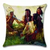 Coussin / oreiller d￩coratif Style de peinture ￠ l'huile de coton art art coussin d￩coration canap￩-maison chaise voiture ami office kids cadeau pip