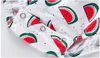 Mädchen Wassermelone Print Fly Sleeve Strampler Baby, Kleinkind Overall Kinder Kleidung Einteiliger Body LF 0015235449