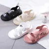 Female Sandals Summer Flat Bottom Sponge Cake With Thick Bottom PVC Non-slip Waterproof Beach Sandals Student Shoes 2021 New X0728