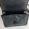 Sacos de cintura Pequeno preto e branco fone de ouvido carteira mini bolsa de corrente