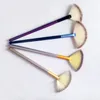 Pro Single Fan Shape Make-up Pinsel 1 Stück Puderpinsel Sektorförmiger Rougepinsel Soft Touch Pincel Maquiagem