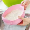 Ryżowy Myjący filtr Kosz Sito Colander Owoce Warzywo Miska Outdroiler Narzędzia do czyszczenia Dom Kitchen Kit Side Daa97