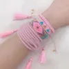 ZHONGVI MIYUKI Bracelet Women Evil Eye Pulseras Mujer Moda Bohemia Jewelry Turkish Pink Eyes Handmade Armband Gift Drop