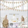 Banner vlaggen feestelijke feestbenodigdheden Home Garden 26 Champagne Paper Triangle Slingers Rose Gold Girls Birthday Decoration Needs Builoft Bu