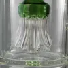 19 polegadas de tubos de ciclo hóncóio de vidro de vidro polvo perc bongs grossos com tigela 18mm fêmea articulação tubulações de água cogumelo cross Precolator Óleo Dab equipamento