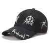 Creative Corrive Pentagram Graffiti Baseball Caps Estudante Jovens Homens e Mulheres A Primavera Verão Sun Hat Cap