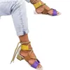 Sandalen 2021 est zomer wig espadrilles vrouwen 5 cm hak puntige vis mond vrouw lace up platform