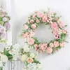 Decorative Flowers & Wreaths Simulation Garland Artificial Door Wedding Decoration Party Restaurant Dorm Wreath Multifunctional