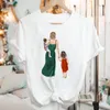 Women's T-Shirt Women Graphic Short Sleeve Son Love Mother Mom Cartoon 2022 Summer Fashion Print Female Clothes Tops Tees Tshirt