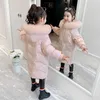 Winter Teens Children Parkas For Girls Down Jackets Kids Thick Cotton Coats Wadded Outerwear Warm Outer Clothing TZ11 H0909