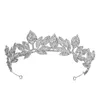 Gorgeous Crystal Crown Tiara de Noiva Meghan Markle Bröllop Tillbehör Kvinnor Hår Smycken Zirkon Bröllop Kronor och Tiaras