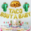 Mexicaanse fiesta thema verjaardag decoraties ballon kinderen folie cactus taco bout een partij baby liefde globos ballonnen