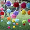 20pcs 6" (15cm) Tissue Paper Pompoms Wedding Decorative Props Pompoms mix color Balls Wedding Party Home Decoration T191029