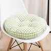 Cushion/Decorative Pillow Pastoral-Style Round Thicken Cushion Home Floor Soft Pad Square Cotton Canvas Flower Pattern Seat Chair Back
