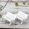 Miniature Blanc Chaise De Plage Banc De Parc Micro Paysage Bouteille De Mousse Succulentes Plantes En Pot Décor Accessoires Écologiques DIY Artisanat JJD10750