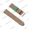 Fashion Luxury Designer Smart Watch Straps 38 40 41 42 44 45 49 mm for Smart Watches Series 2 3 4 5 6 7 Leather Print Pattern Bands Deluxe Watchbands