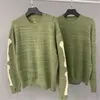 Loose Kapital Skelett Bone Printing Sweater Män Kvinna 1: 1 Högkvalitativ Crewneck Vintage Green Sweatshirts Mäns Tröjor