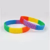 13 Design LHBT Silicone Rainbow Armband Party Favor Colorful Wristband Pride Wristbands DHL Delivery8304448